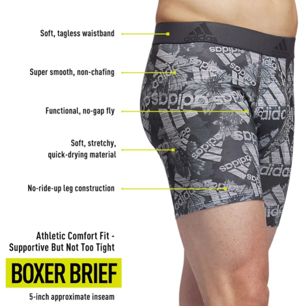 ADIDAS Men's Performance Boxer Brief - Picture 7 of 8